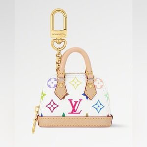 Louis Vuitton White and Multicolor Mini Bag
